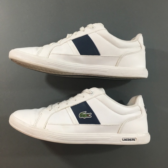 Lacoste Other - Lacoste Mens White Low Top Sneakers, Size 7.5 US
